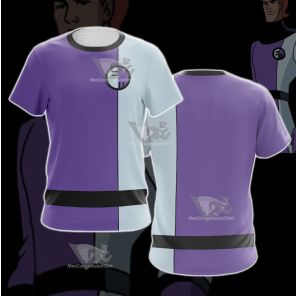 Dc The Elongated Man Purple Cosplay T-Shirt