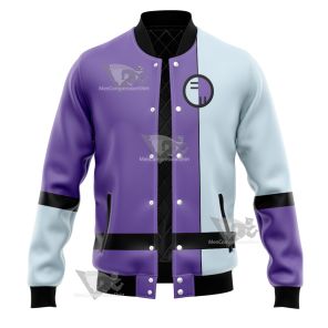 Dc The Elongated Man Purple Cosplay Varsity Jacket