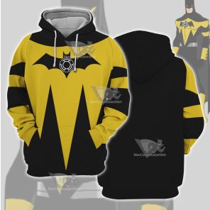 Dc Yellow Lantern Batman Cosplay Hoodie