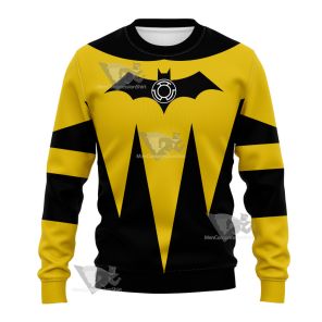 Dc Yellow Lantern Batman Cosplay Sweatshirt