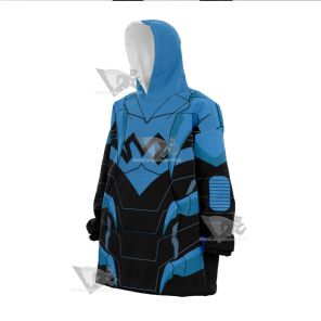 Dc Young Justice Blue Beetle Snug Oversized Blanket Hoodie