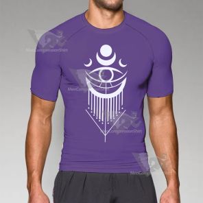 Dead By Daylight Mikaela Purple Short Sleeve Compression Shirt