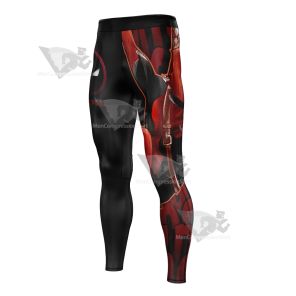 Deadpool Classic Red Men Compression Legging