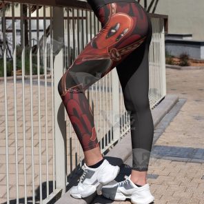 Deadpool Classic Red Women Compression Legging