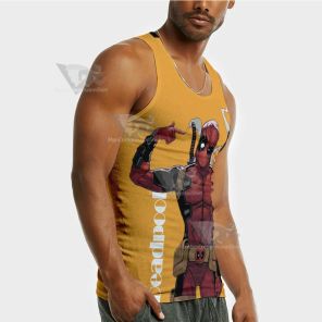 Deadpool Classic Yellow Sleeveless Compression Shirt