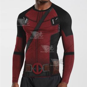 Deadpool Ryan Reynolds Long Sleeve Compression Shirt