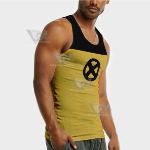 Deadpool Trainee Yellow Sleeveless Compression Shirt