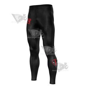 Deadpools Logo Black Men Compression Legging