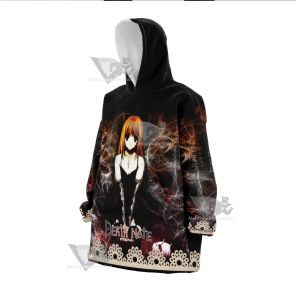 Death Note Misa Amane Black Snug Blanket Hoodie