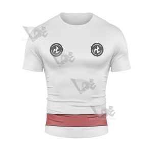 Demon Prince Momochi House Nanamori White Short Sleeve Compression Shirt