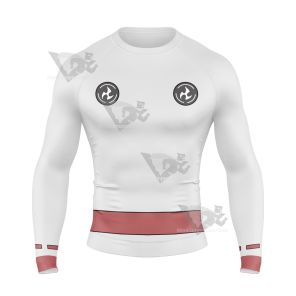 Demon Prince Nanamori Aoi White Cosplay Long Sleeve Compression Shirt