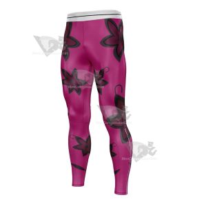 Demon Slayer Daki Deep Pink Mens Compression Legging