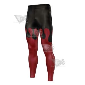 Demon Slayer Doma Red And Black Mens Compression Legging