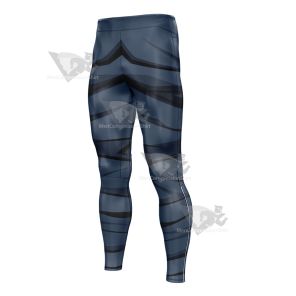 Demon Slayer Gyutaro Blue Mens Compression Legging