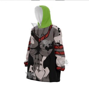 Demon Slayer Gyutaro Snug Oversized Blanket Hoodie