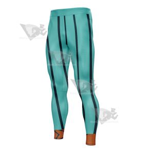 Demon Slayer Gyutaro Young Green Men Compression Legging