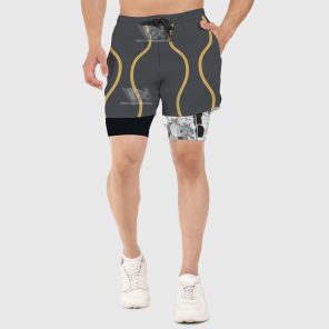 Demon Slayer Hantengu Grey Men Compression Gym Short