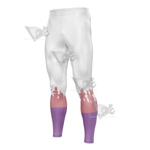 Demon Slayer Kagaya Ubuyashiki Purple And Pink Mens Compression Legging