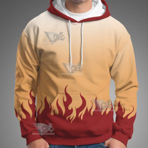 Demon Slayer Kyojuro Rengoku Cosplay Hoodie