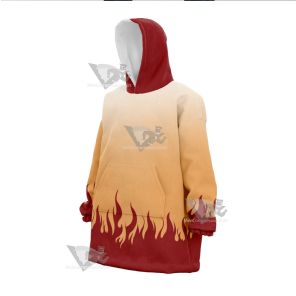 Demon Slayer Kyojuro Rengoku Snug Oversized Blanket Hoodie