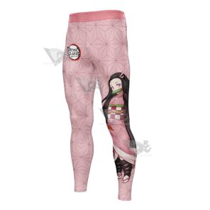 Demon Slayer Nezuko Kamado Character Mens Compression Legging