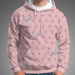 Demon Slayer Nezuko Pink Cosplay Hoodie