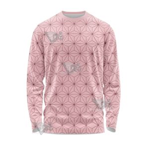 Demon Slayer Nezuko Pink Long Sleeve Shirt