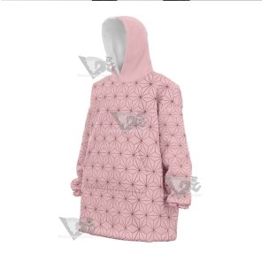 Demon Slayer Nezuko Pink Snug Oversized Blanket Hoodie