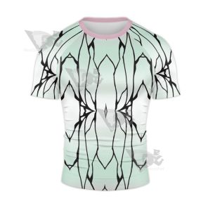 Demon Slayer No Yaiba Shinobu Kocho Rash Guard Compression Shirt