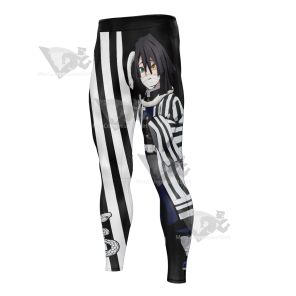 Demon Slayer Obanai Iguro Black Men Compression Legging