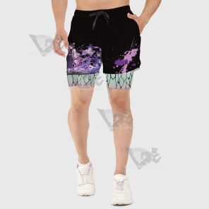 Demon Slayer Shinobu Kocho Men Compression Gym Short