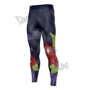 Demon Slayer Tamayo Purple Mens Compression Legging