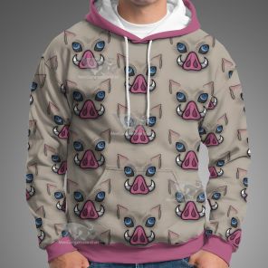 Demon Slayer Wildschwein Head Cosplay Hoodie