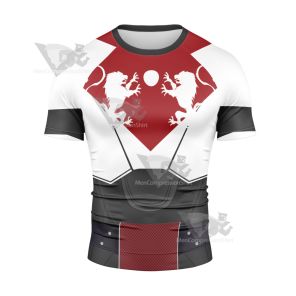 Destiny 2 Titan Cosplay Zip Up Hoodie Rash Guard Compression Shirt