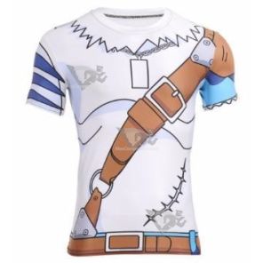 Digimon Weregarurumon Short Sleeve Compression Rash Guard