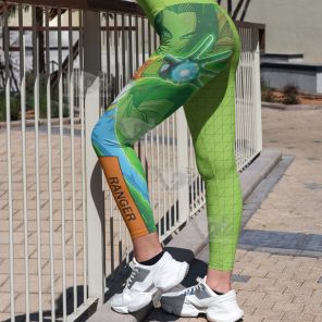 Dragon Ball Android 17 Ranger Green Women Leggings