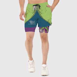 Dragon Ball Broly Green Men Compression Gym Short