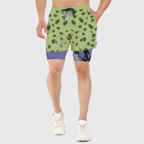 Dragon Ball Cell Green Men Compression Gym Short