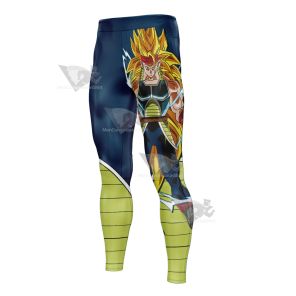 Dragon Ball Fighter Z Bardock Blue Men Compression Legging