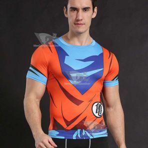 Dragon Ball Goku Short Sleeve Compression Shirt