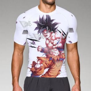 Dragon Ball Goku Ultra Instinct Short Sleeve Compression Shirt