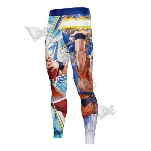 Dragon Ball Kuririn Blue Mens Compression Legging