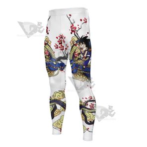 Dragon Ball Little Goku Dragon God Men Compression Legging