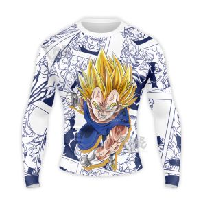 Dragon Ball Majin Vegeta M Long Sleeve Compression Shirt