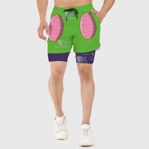 Dragon Ball Piccolo Green Men Compression Gym Short