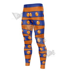 Dragon Ball Seven Ball Orange Mens Compression Legging