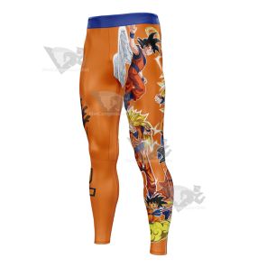 Dragon Ball Son Gokuu Stickers Mens Compression Legging