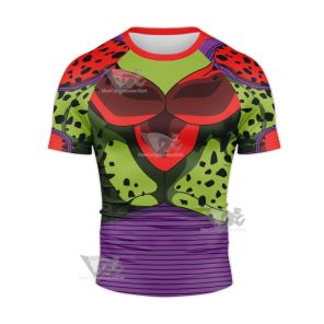 Dragon Ball Super Super Hero Cell Max Short Sleeve Compression Shirt