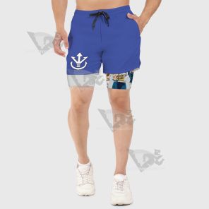 Dragon Ball Vegeta Blue Men Compression Gym Short