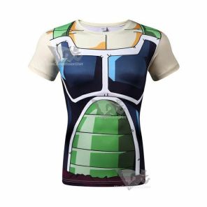 Dragon Ball Z Bardock Short Sleeve Compression Shirt For Men